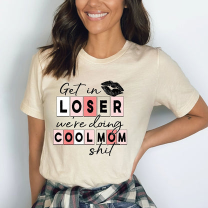 We're Doing Cool Mom Shit - Birthday Shirt - Bliss Birthday Shirts - Small - Natural