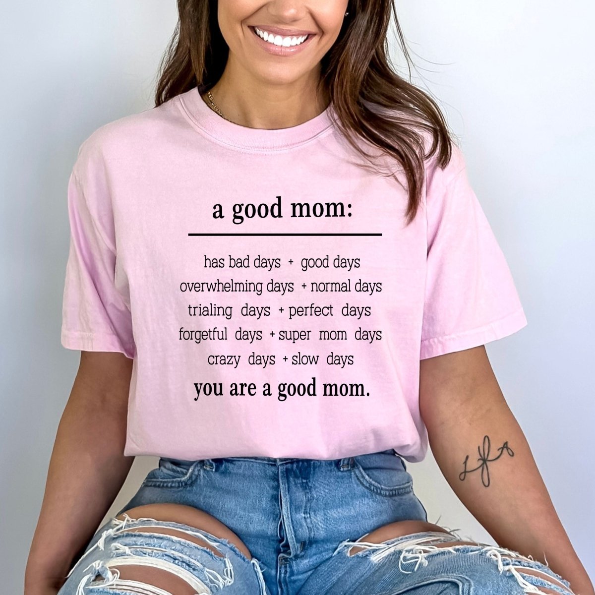 You Are a Good Mom - Birthday Shirt - Bliss Birthday Shirts - Small - Pink